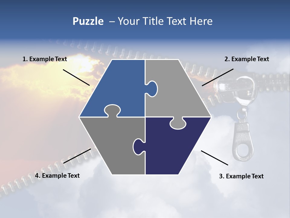 Sunset Sunbeam Beautiful PowerPoint Template