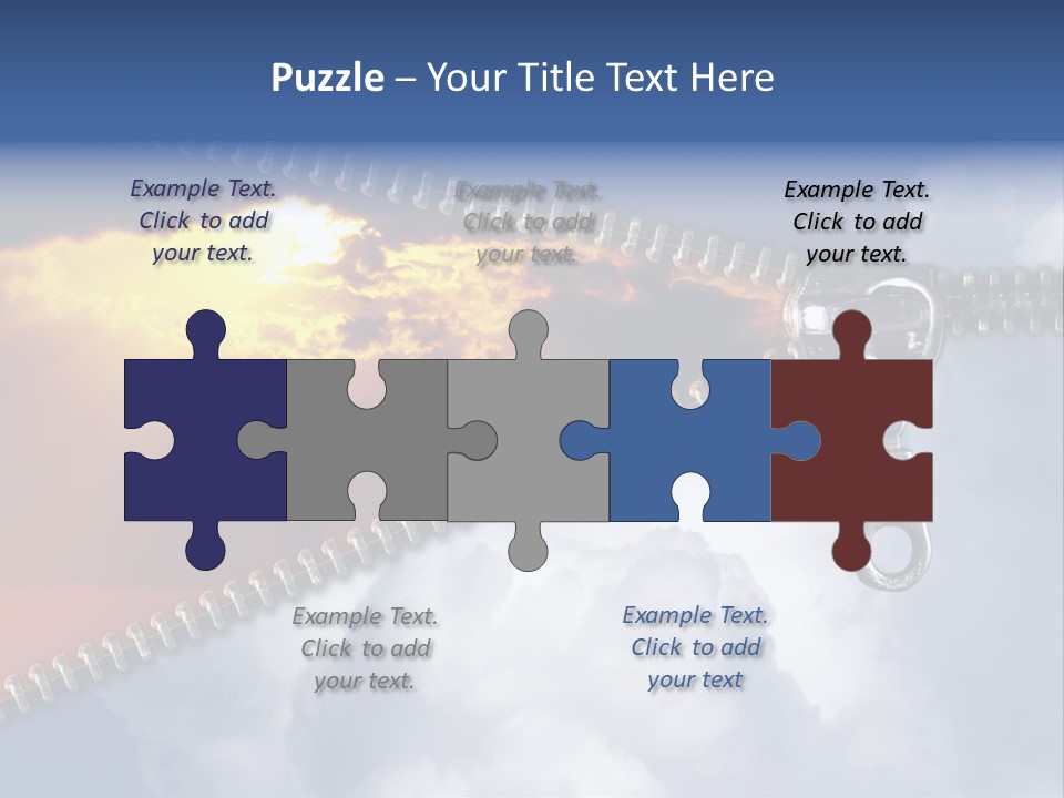 Sunset Sunbeam Beautiful PowerPoint Template