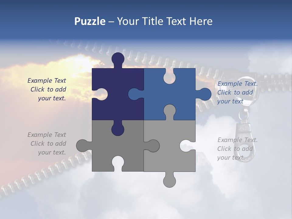 Sunset Sunbeam Beautiful PowerPoint Template