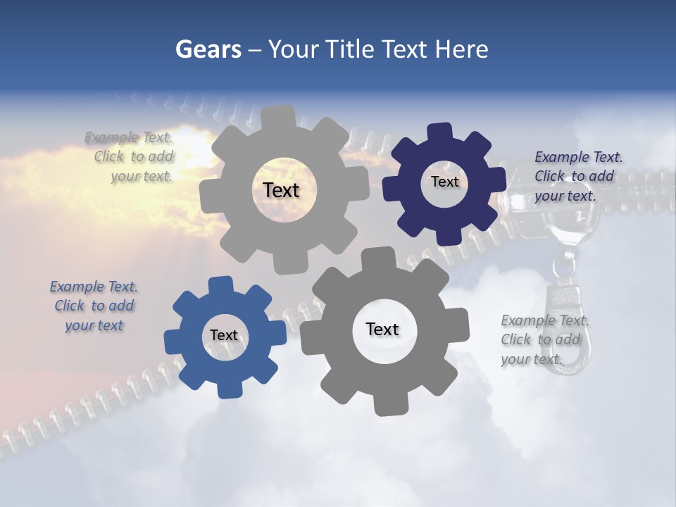 Sunset Sunbeam Beautiful PowerPoint Template