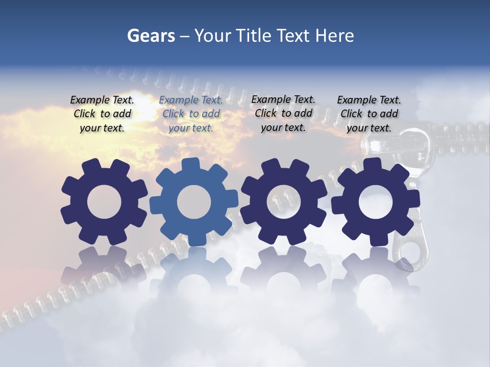 Sunset Sunbeam Beautiful PowerPoint Template