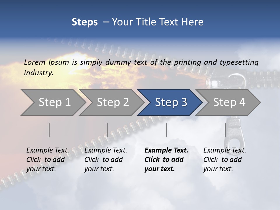 Sunset Sunbeam Beautiful PowerPoint Template