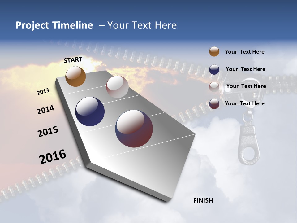 Sunset Sunbeam Beautiful PowerPoint Template