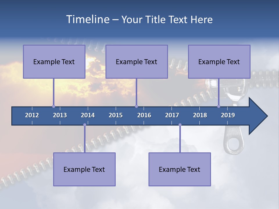 Sunset Sunbeam Beautiful PowerPoint Template