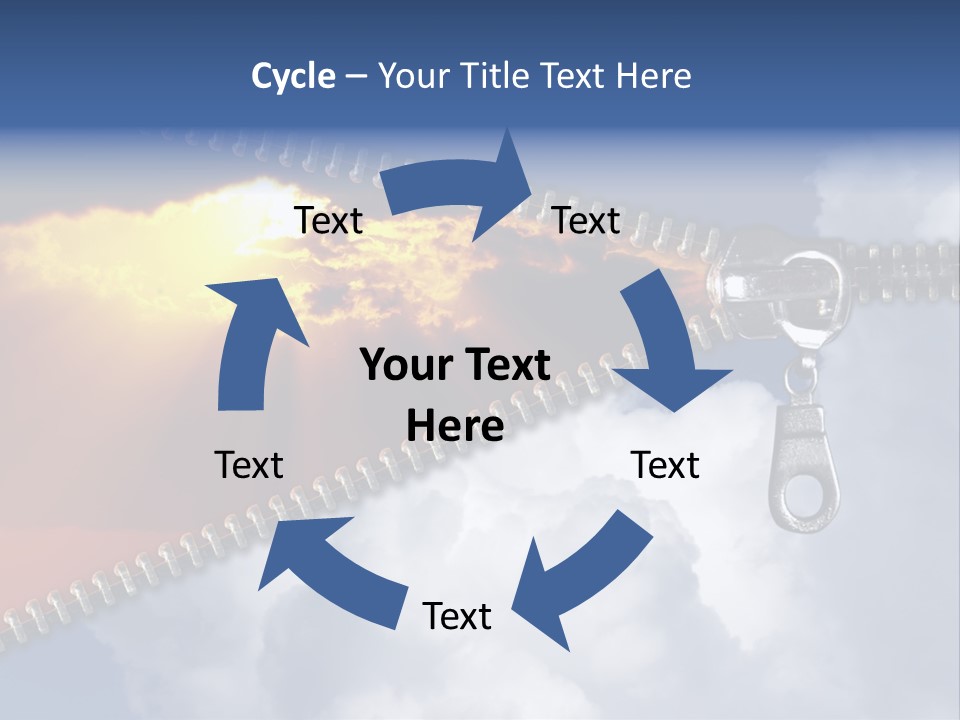 Sunset Sunbeam Beautiful PowerPoint Template