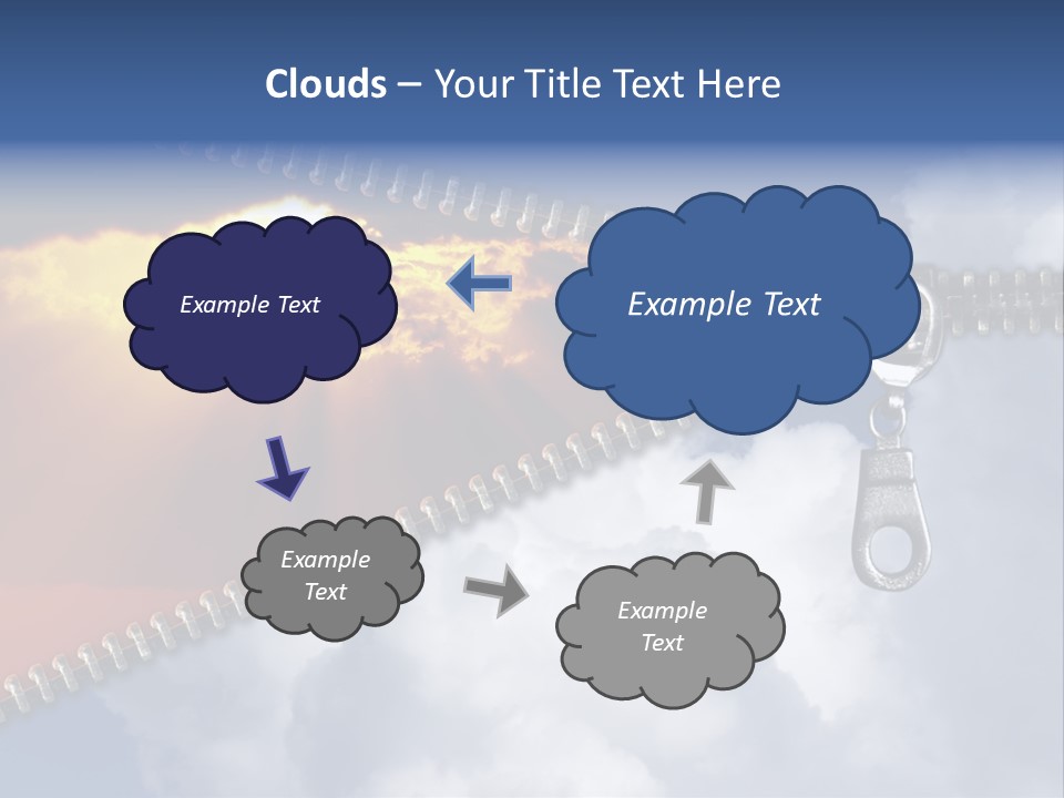 Sunset Sunbeam Beautiful PowerPoint Template