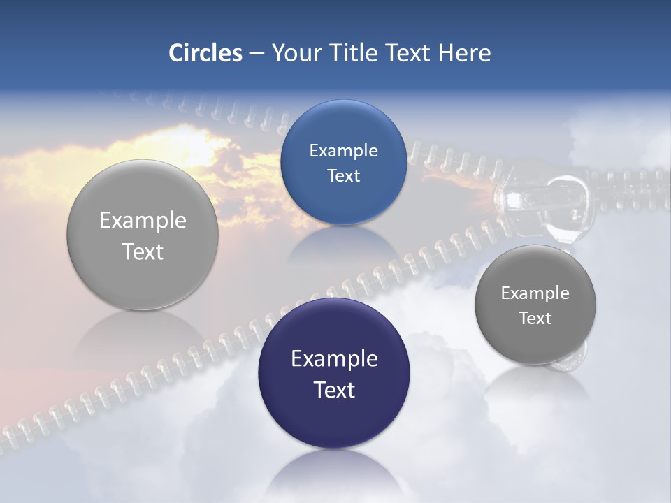 Sunset Sunbeam Beautiful PowerPoint Template