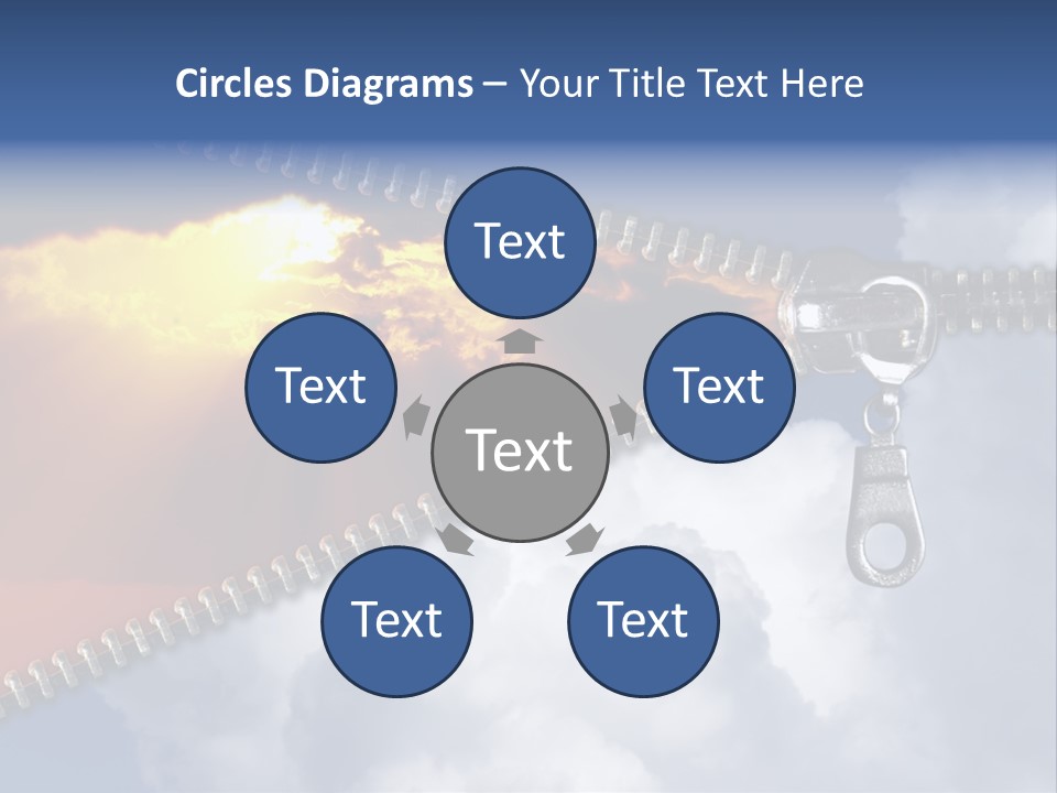 Sunset Sunbeam Beautiful PowerPoint Template