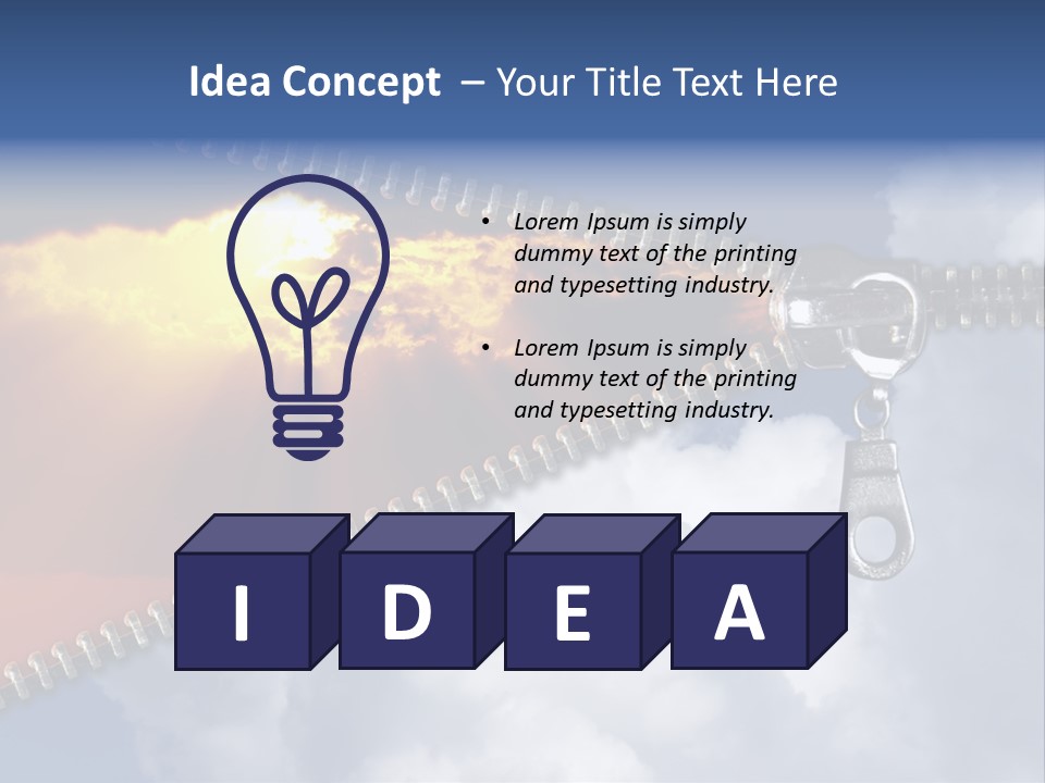 Sunset Sunbeam Beautiful PowerPoint Template
