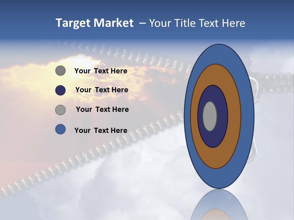 Sunset Sunbeam Beautiful PowerPoint Template