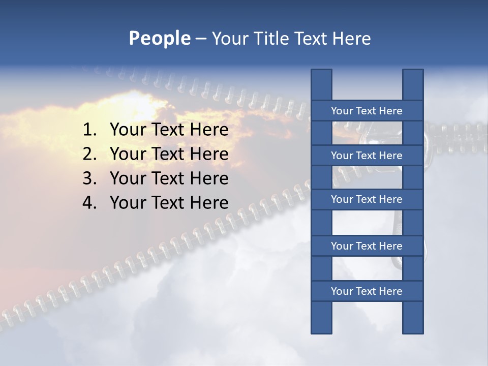 Sunset Sunbeam Beautiful PowerPoint Template