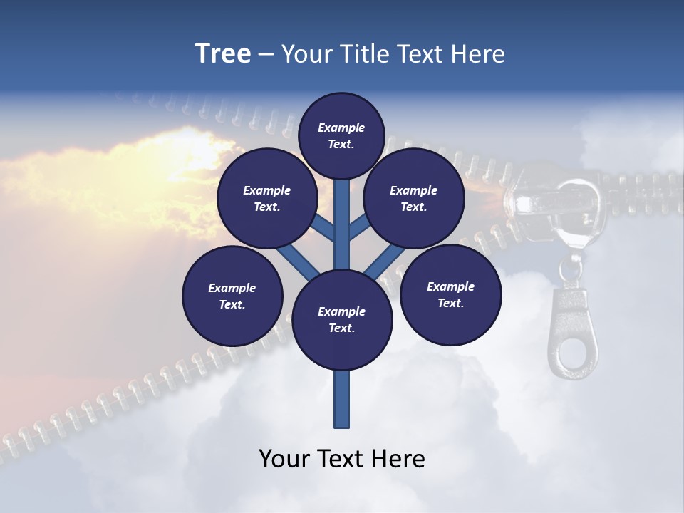 Sunset Sunbeam Beautiful PowerPoint Template