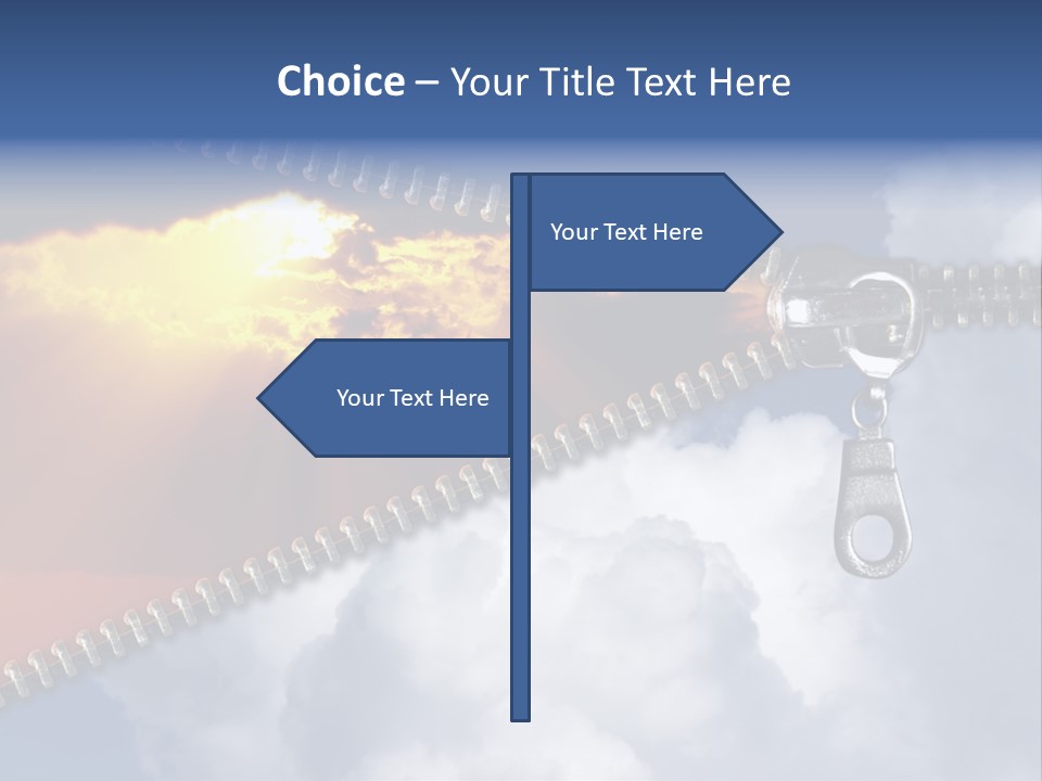 Sunset Sunbeam Beautiful PowerPoint Template