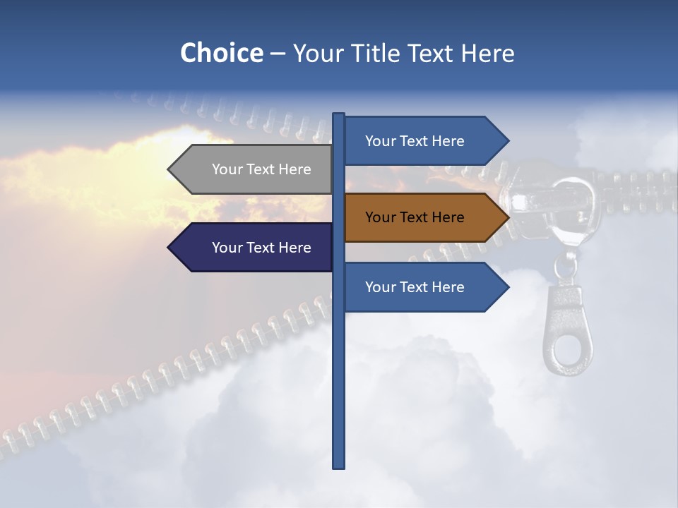Sunset Sunbeam Beautiful PowerPoint Template
