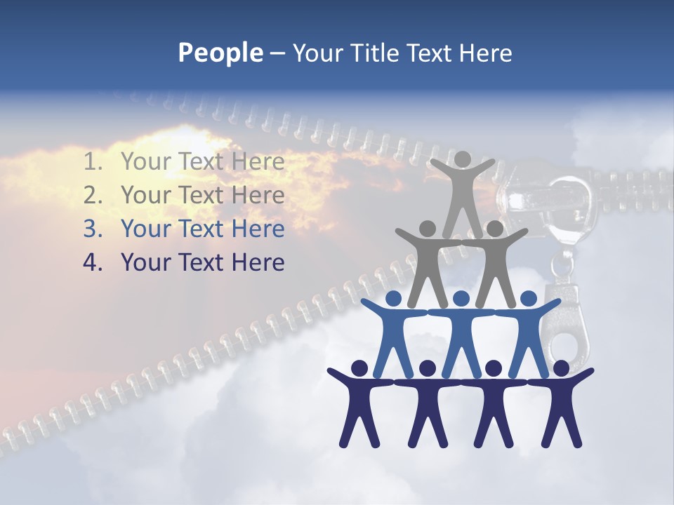 Sunset Sunbeam Beautiful PowerPoint Template