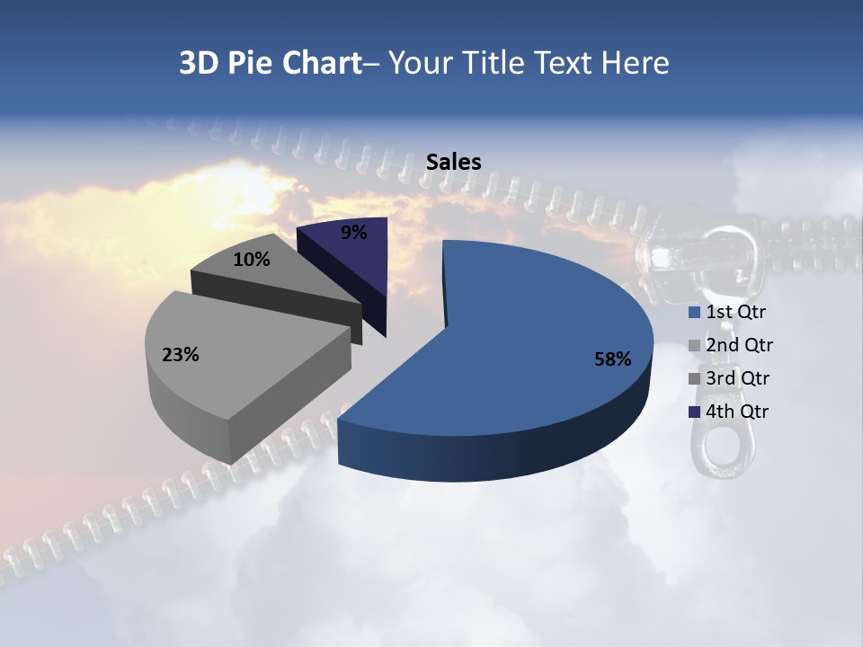 Sunset Sunbeam Beautiful PowerPoint Template
