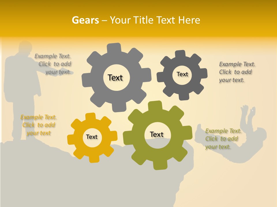 Table Foreground Vertical PowerPoint Template