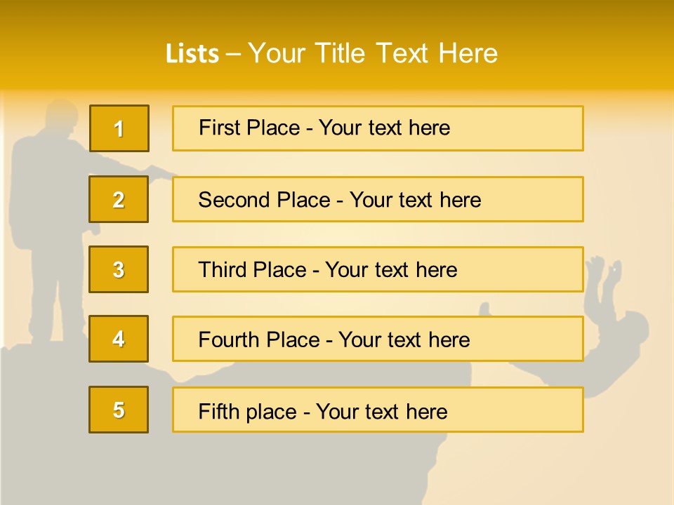 Table Foreground Vertical PowerPoint Template