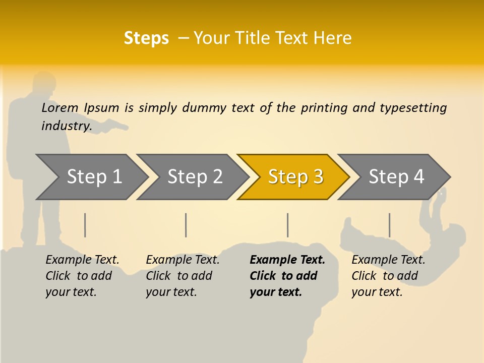 Table Foreground Vertical PowerPoint Template