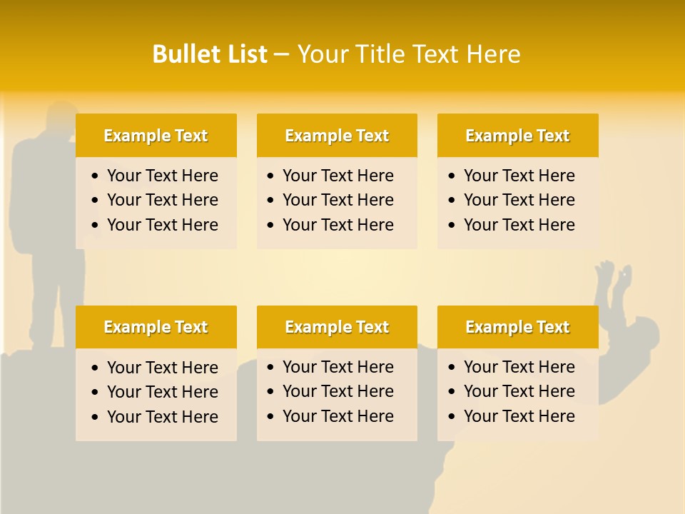 Table Foreground Vertical PowerPoint Template