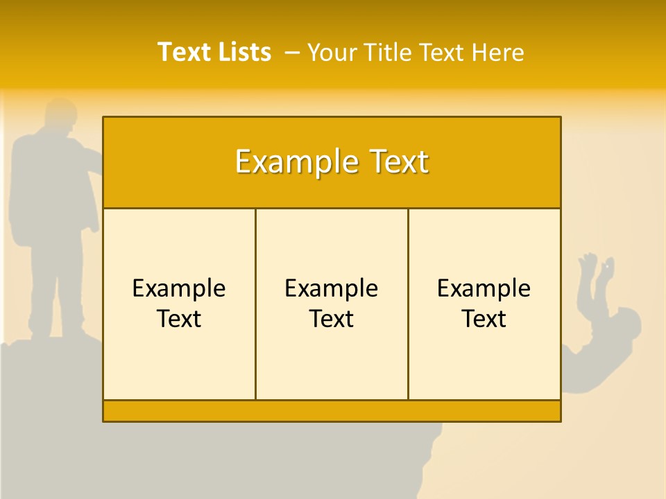 Table Foreground Vertical PowerPoint Template