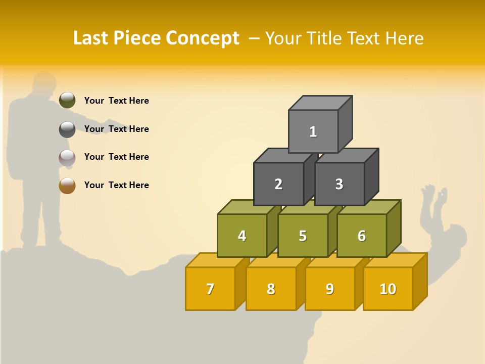 Table Foreground Vertical PowerPoint Template