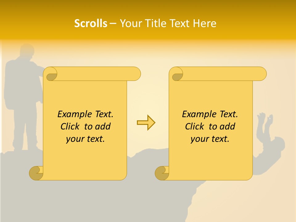 Table Foreground Vertical PowerPoint Template