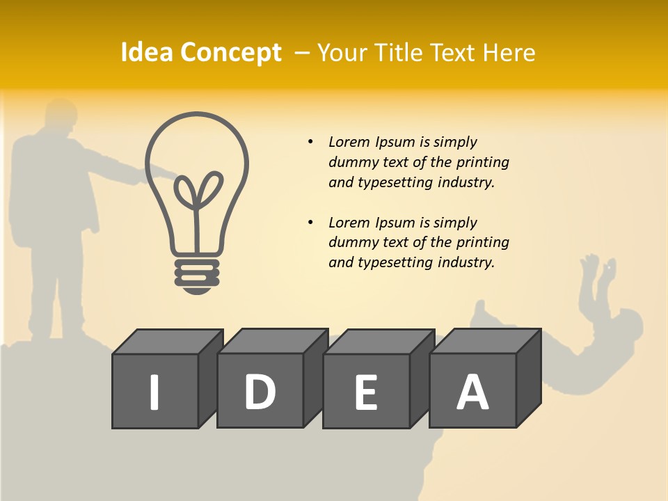 Table Foreground Vertical PowerPoint Template
