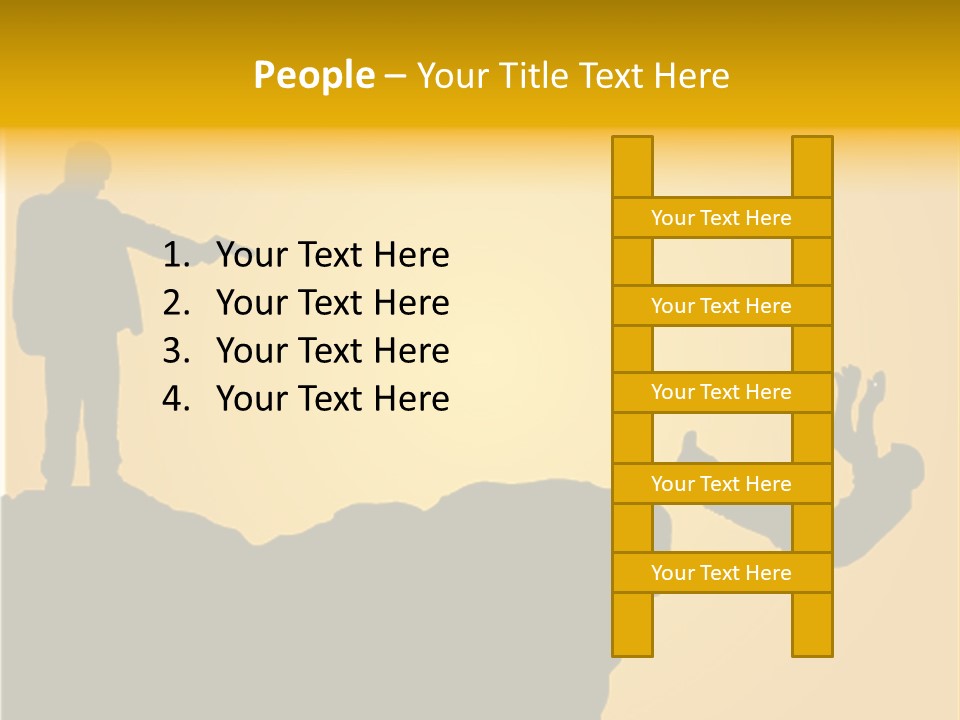 Table Foreground Vertical PowerPoint Template