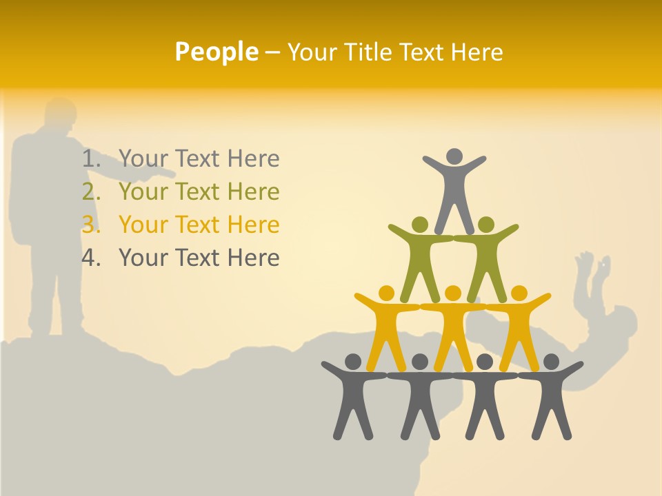 Table Foreground Vertical PowerPoint Template