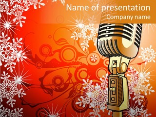 Singer Station Rock PowerPoint Template