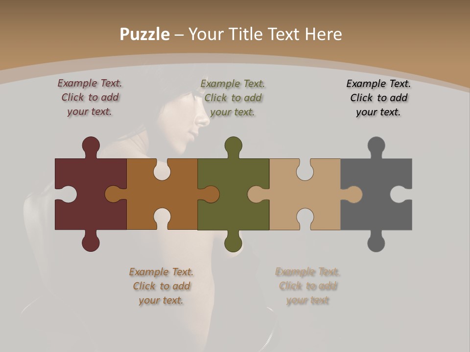 A Woman In A Black Dress With Her Back Turned To The Camera PowerPoint Template