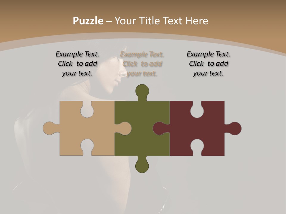 A Woman In A Black Dress With Her Back Turned To The Camera PowerPoint Template