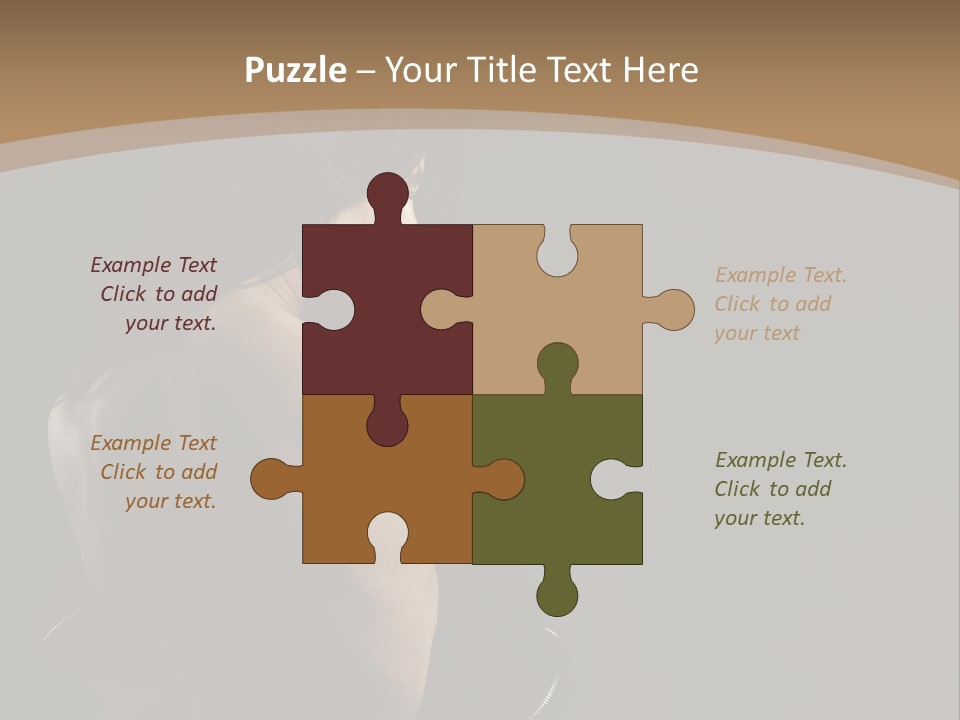 A Woman In A Black Dress With Her Back Turned To The Camera PowerPoint Template