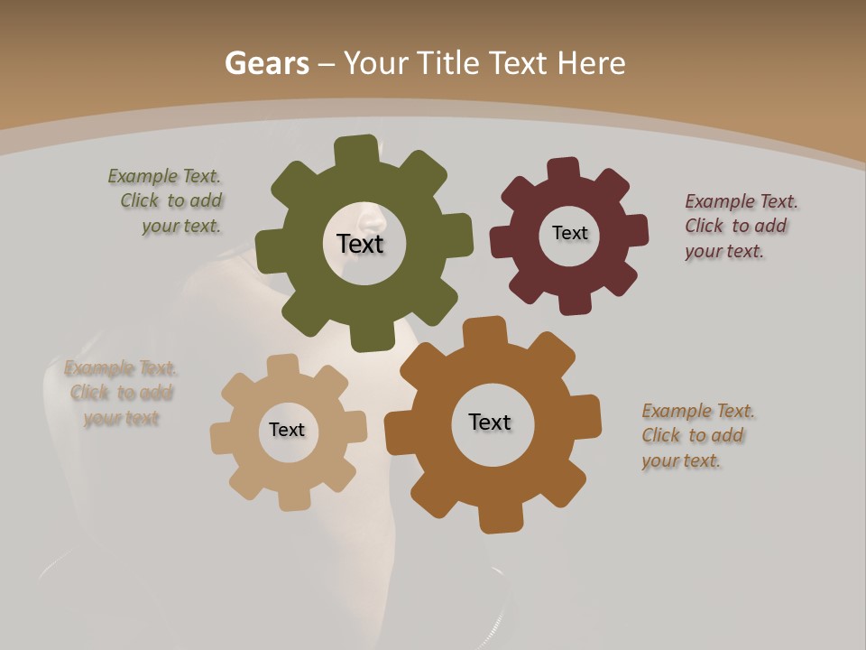 A Woman In A Black Dress With Her Back Turned To The Camera PowerPoint Template