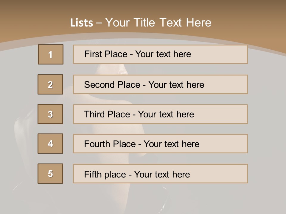 A Woman In A Black Dress With Her Back Turned To The Camera PowerPoint Template