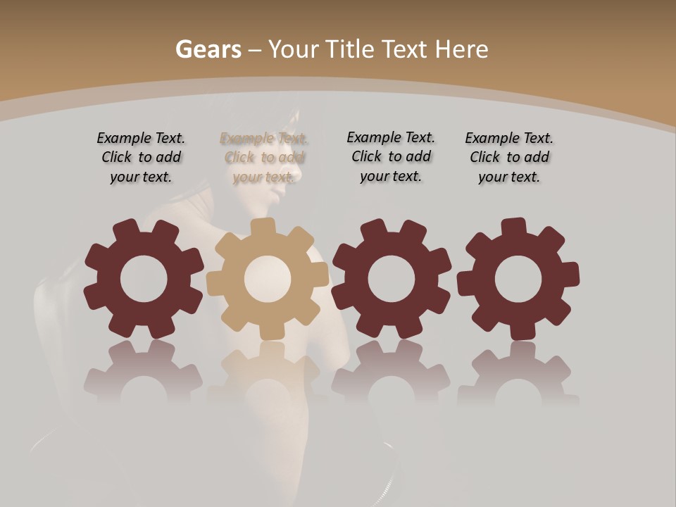 A Woman In A Black Dress With Her Back Turned To The Camera PowerPoint Template