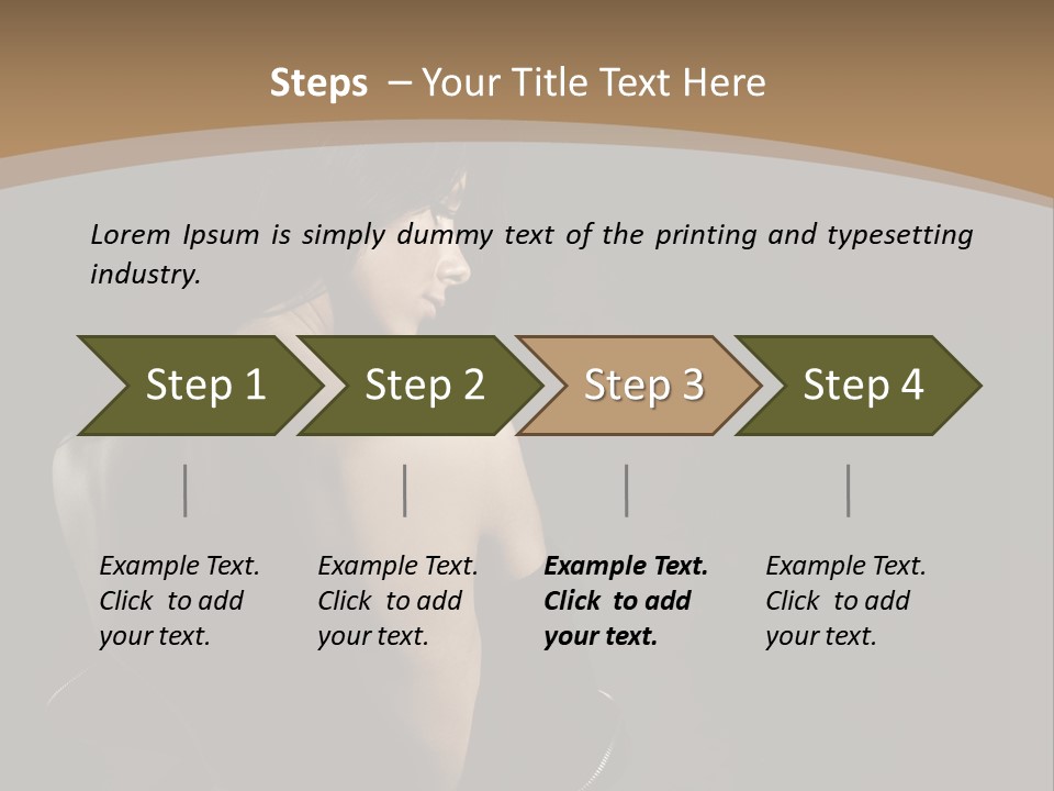 A Woman In A Black Dress With Her Back Turned To The Camera PowerPoint Template