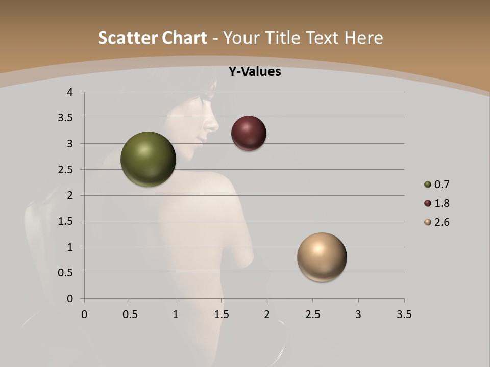 A Woman In A Black Dress With Her Back Turned To The Camera PowerPoint Template