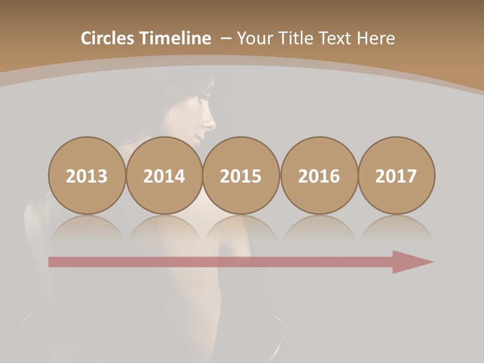 A Woman In A Black Dress With Her Back Turned To The Camera PowerPoint Template