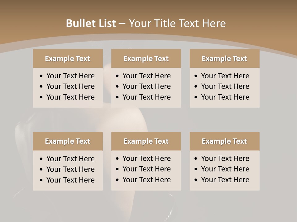 A Woman In A Black Dress With Her Back Turned To The Camera PowerPoint Template