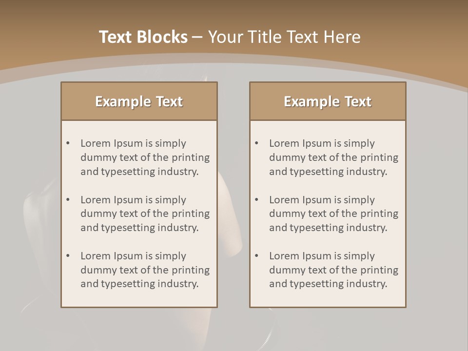 A Woman In A Black Dress With Her Back Turned To The Camera PowerPoint Template