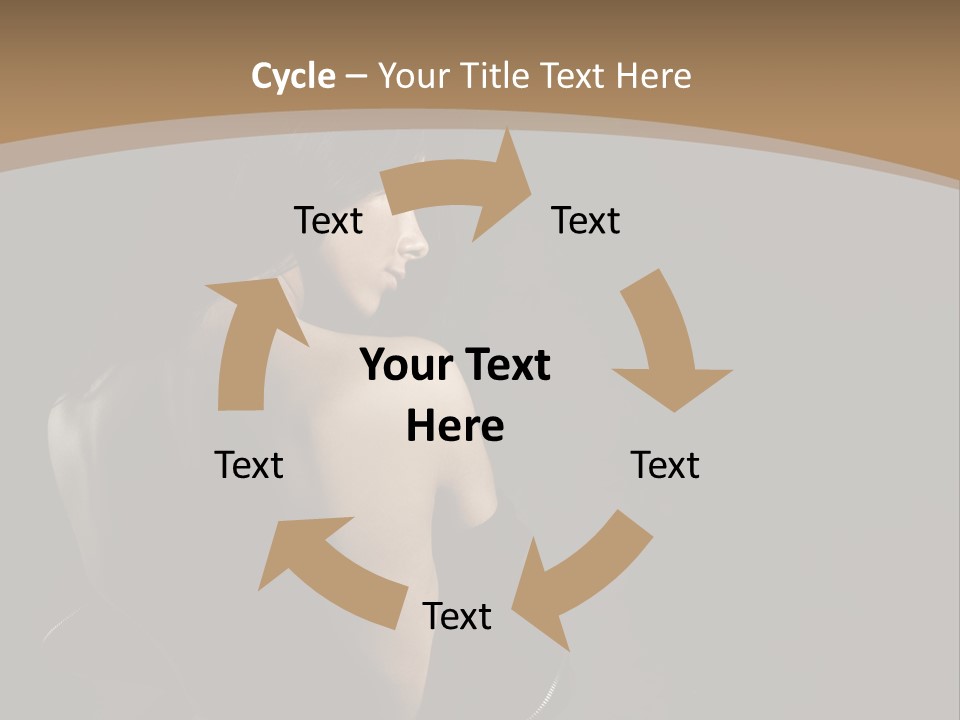 A Woman In A Black Dress With Her Back Turned To The Camera PowerPoint Template