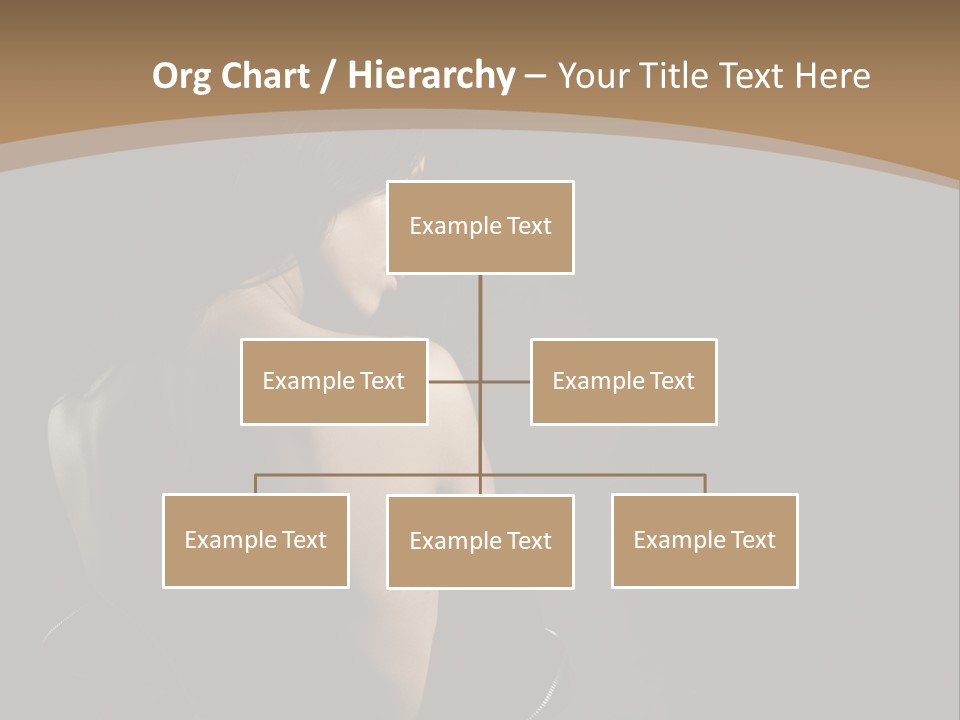 A Woman In A Black Dress With Her Back Turned To The Camera PowerPoint Template