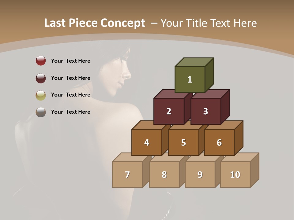 A Woman In A Black Dress With Her Back Turned To The Camera PowerPoint Template