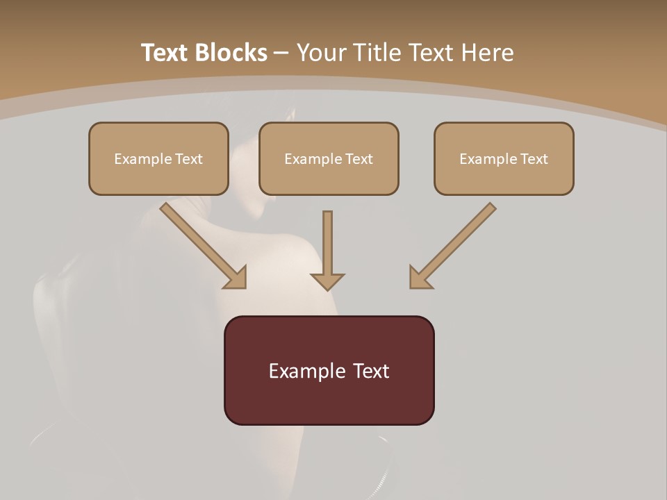 A Woman In A Black Dress With Her Back Turned To The Camera PowerPoint Template
