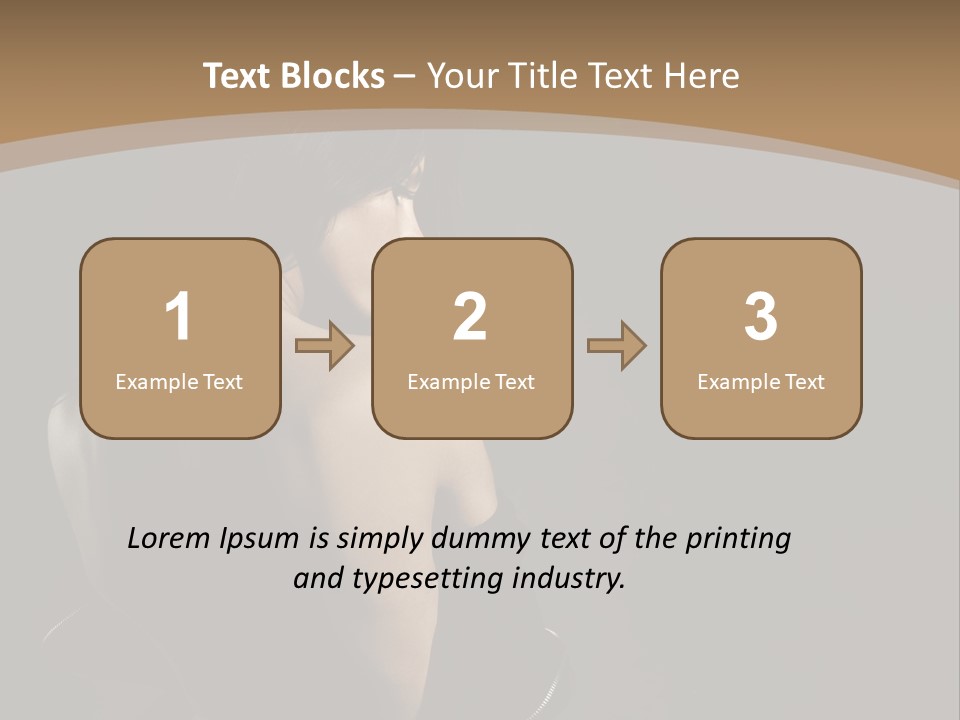 A Woman In A Black Dress With Her Back Turned To The Camera PowerPoint Template