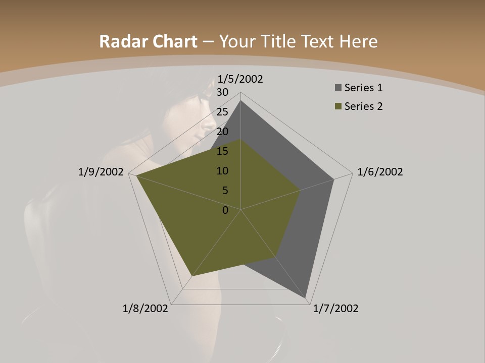 A Woman In A Black Dress With Her Back Turned To The Camera PowerPoint Template