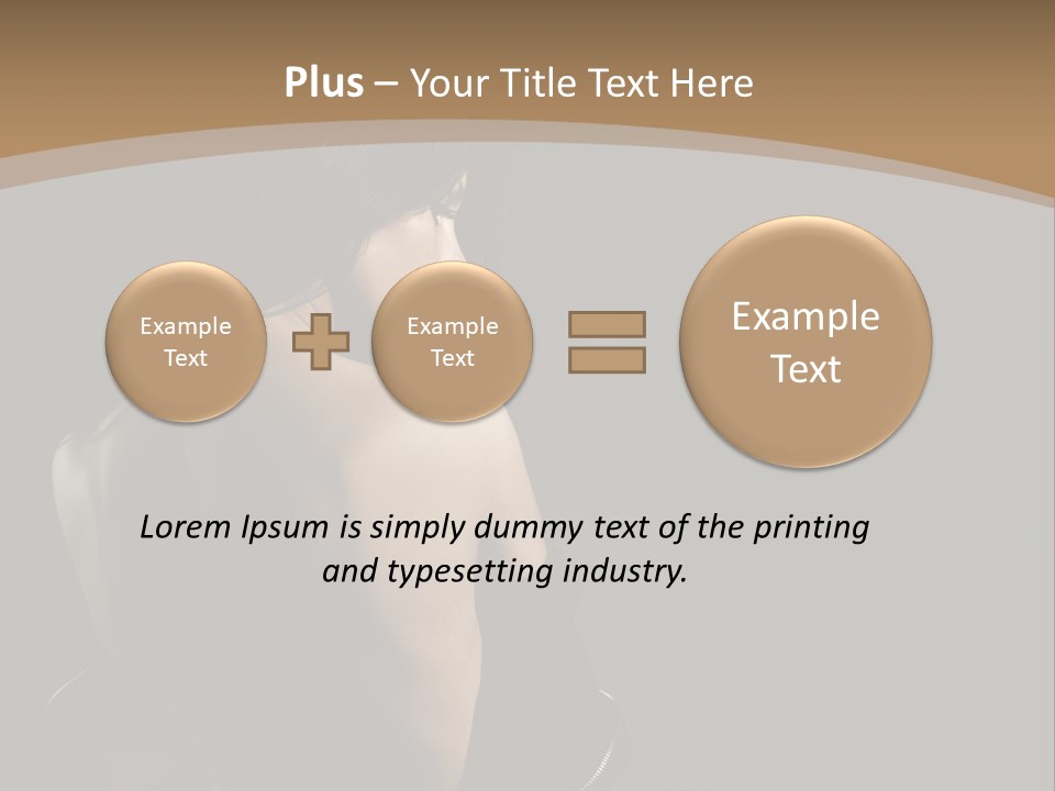 A Woman In A Black Dress With Her Back Turned To The Camera PowerPoint Template