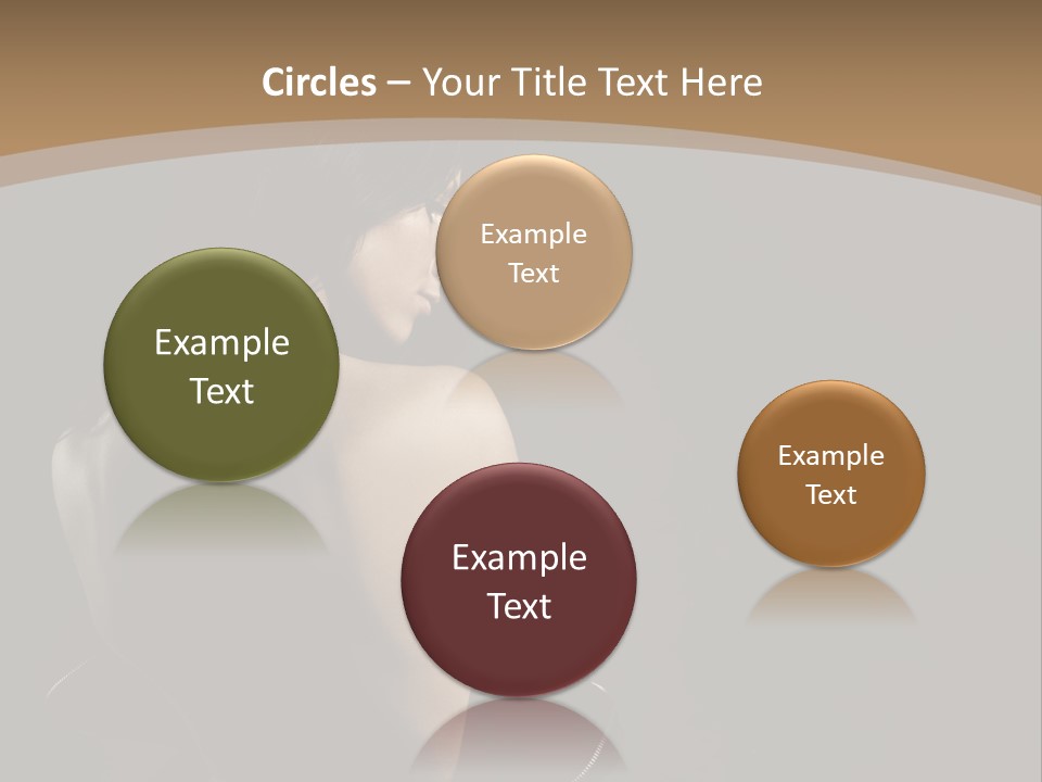 A Woman In A Black Dress With Her Back Turned To The Camera PowerPoint Template